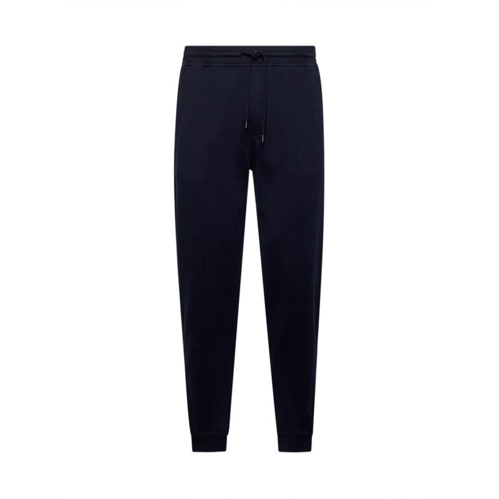 Brunello Cucinelli Men Blue Fleece Joggers